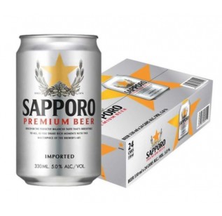 Sapporo Premium Beer  (24 x 330ml)
